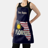 Florida Verenigde Staten Retro Kaart  Verenigde St Schort (Insitu)