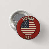 Florida Verenigde Staten van Amerika Ronde Button 3,2 Cm (Voorkant /achterkant)