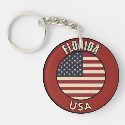 Florida Verenigde Staten van Amerika Sleutelhanger (Voorkant)