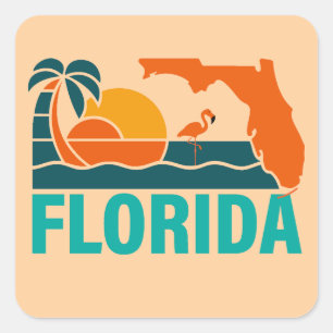 Florida, Verenigde Staten Vierkante Sticker