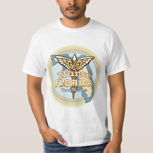 Florida Verpleegster Caduceus T-Shirt (Voorkant)