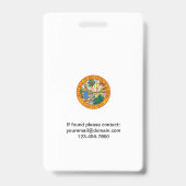 Florida verzekeringsbadge badge (Achterkant)