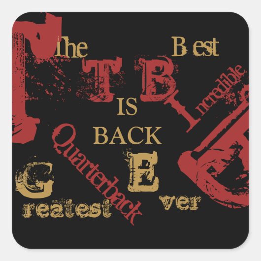 FLORIDA VIERKANTE STICKER (Voorkant)