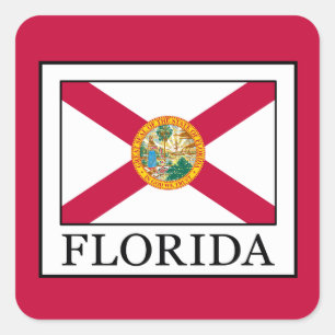 Florida Vierkante Sticker