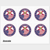 Florida Vierkante Sticker (Vel)