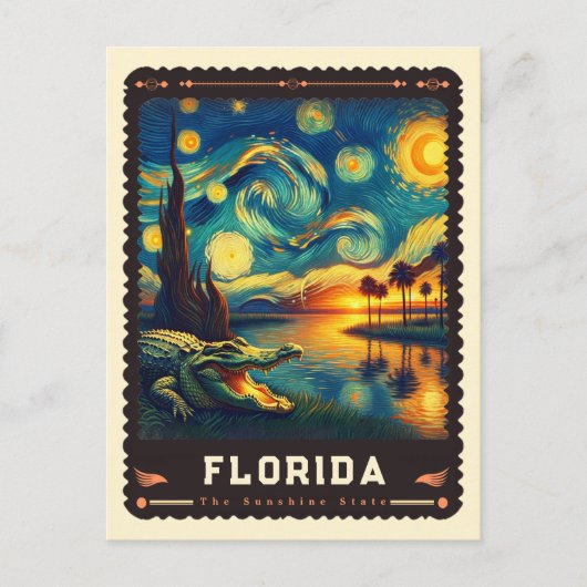 Florida | Vincent van Gogh geïnspireerd Briefkaart (Voorkant)