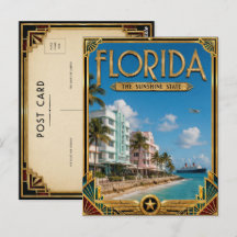 Florida Vintage Art Deco Gouden Tijdperk