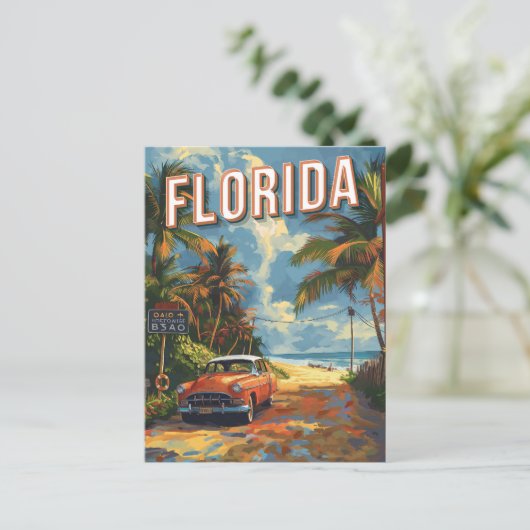 Florida Vintage Briefkaart (Staand voorkant)