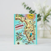 Florida Vintage Omrande Postkaart (Staand voorkant)