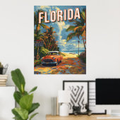 Florida Vintage Poster (Thuiskantoor)