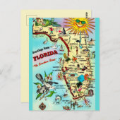 Florida Vintage Pretkaart Briefkaart (Voorkant / Achterkant)