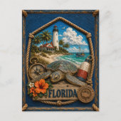 Florida Vintage Reizen Briefkaart (Voorkant)