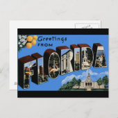 Florida Vintage Travel Briefkaart (Voorkant / Achterkant)