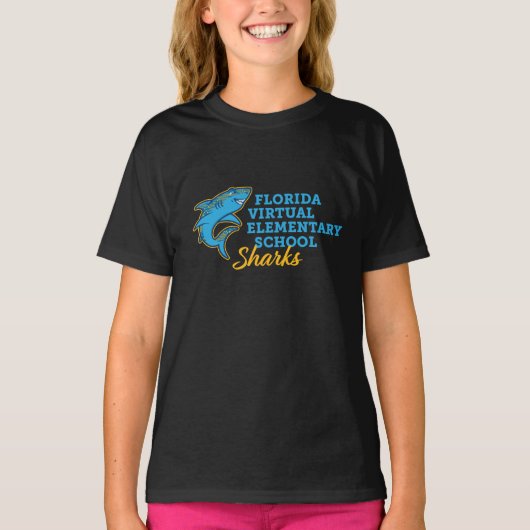 Florida Virtual Elementary School, Jeugd / Zwart T-shirt (Voorkant)