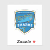 Florida Virtual Elementary School Sharks Sticker (Vel)