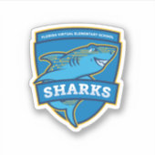 Florida Virtual Elementary School Sharks Sticker (Voorkant)