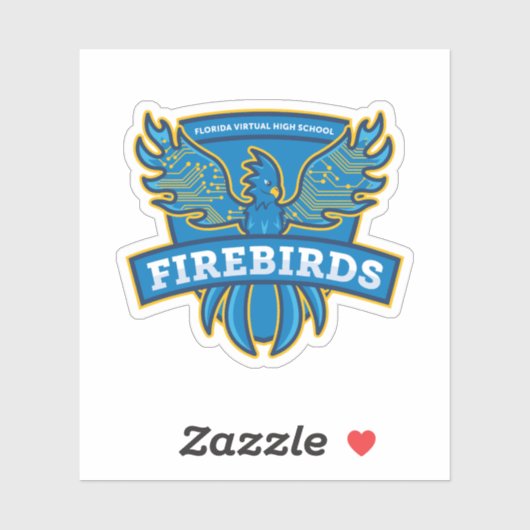 Florida Virtual High School Firebirds Sticker (Vel)