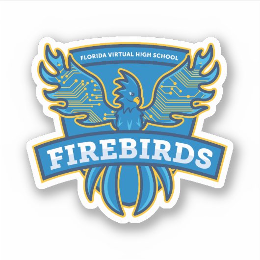 Florida Virtual High School Firebirds Sticker (Voorkant)