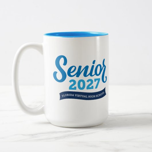Florida Virtual HS Afgestudeerde 2027 Tweekleurige Koffiemok (Links)