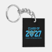 Florida Virtual HS Afgestudeerde 2027, Zwart Sleutelhanger (Voorkant Links)