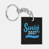 Florida Virtual HS Afgestudeerde 2027, Zwart Sleutelhanger (Voorkant Links)