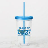 Florida Virtual HS Klas van 2027 Acrylbeker Acryl Drinkbeker (Voorkant)