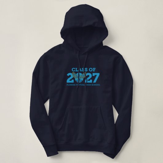 Florida Virtual HS, klas van 2027 Dames Hoodie (Design voorkant)