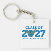 Florida Virtual HS Klas van 2027 Sleutelhanger (Voorkant)