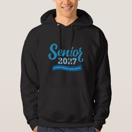 Florida Virtual HS Senior 2027 Hoodie (Zwart) (Voorkant)