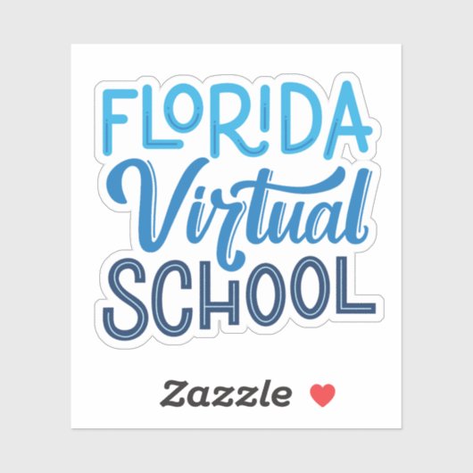 Florida Virtual School Hand Lettering Sticker (Vel)