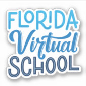 Florida Virtual School Hand Lettering Sticker (Voorkant)