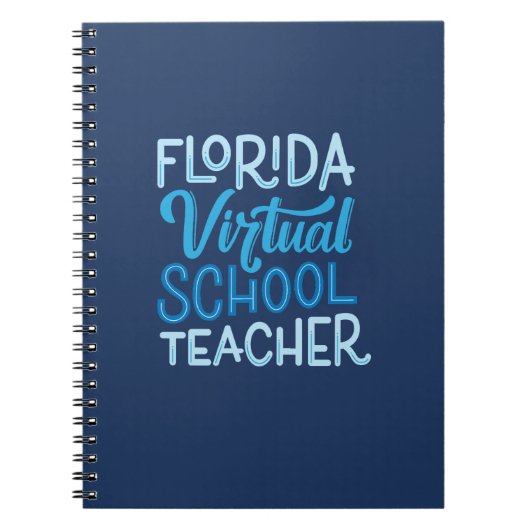 Florida Virtual School Teacher Notitieboek (Navy) (Voorkant)