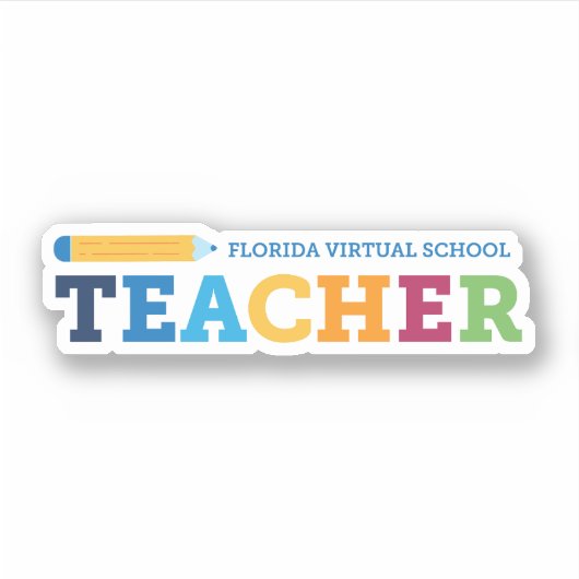 Florida Virtual School Teacher Sticker (Voorkant)