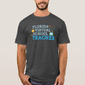 Florida Virtual School Teacher T-Shirt (Dark Gray) (Voorkant)
