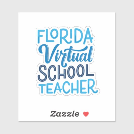 Florida Virtual School Teacher Vinyl Sticker (Vel)