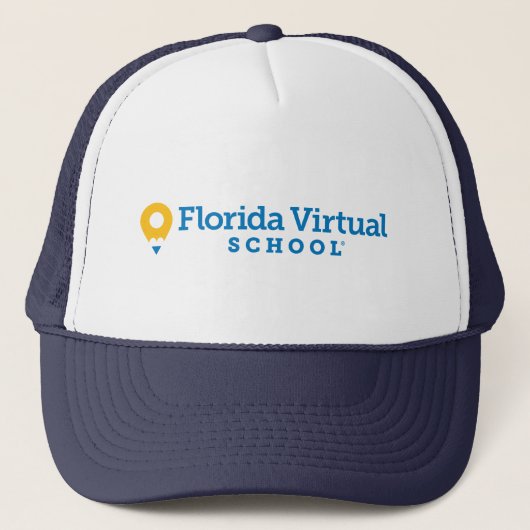 Florida Virtual School Trucker Hat, Marine Pet (Voorkant)