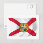 Florida Vlag Ansichtkaart Briefkaart (Voorkant / Achterkant)