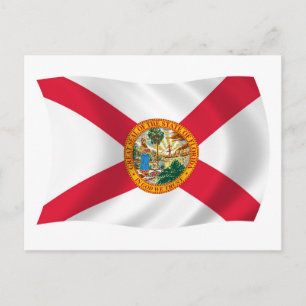 Florida Vlag Ansichtkaart Briefkaart