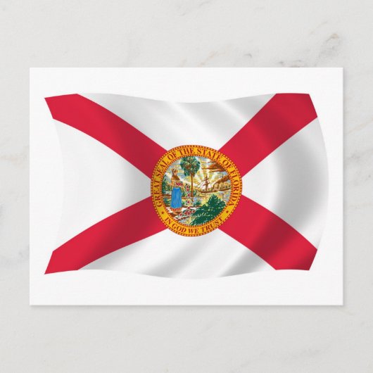 Florida Vlag Ansichtkaart Briefkaart (Voorkant)