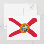 Florida Vlag Ansichtkaart Briefkaart (Voorkant / Achterkant)