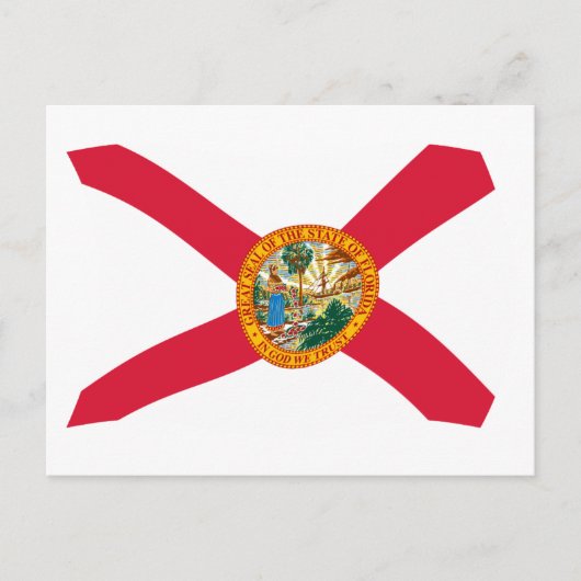 Florida Vlag Ansichtkaart Briefkaart (Voorkant)