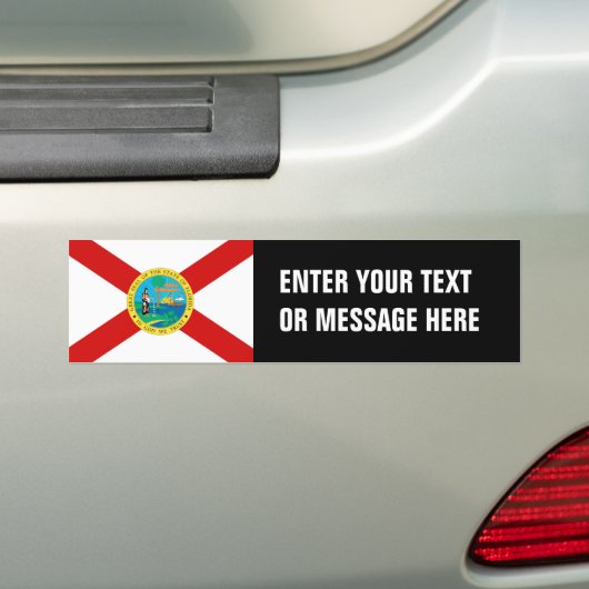FLORIDA-vlag - Bumpersticker (Op auto)
