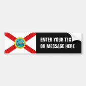 FLORIDA-vlag - Bumpersticker (Voorkant)