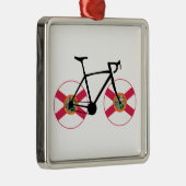 Florida Vlag Fietsen Metalen Ornament (Rechts)