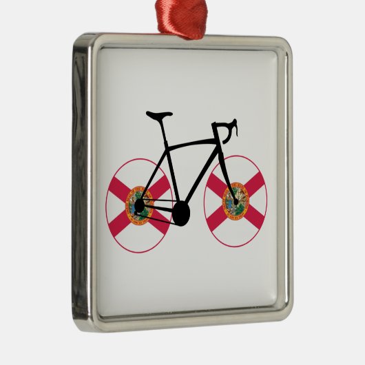 Florida Vlag Fietsen Metalen Ornament (Rechts)