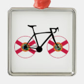 Florida Vlag Fietsen Metalen Ornament (Voorkant)
