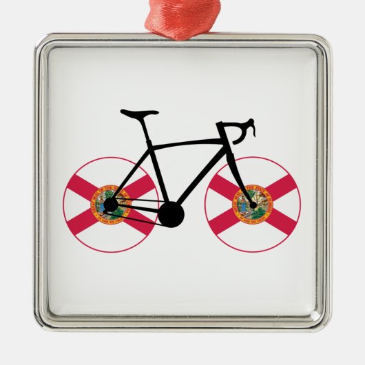 Florida Vlag Fietsen Metalen Ornament (Voorkant)