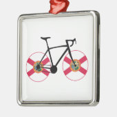 Florida Vlag Fietsen Metalen Ornament (Links)