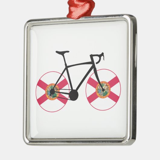 Florida Vlag Fietsen Metalen Ornament (Links)