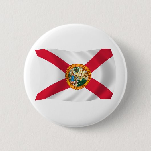 Florida Vlag Knop Ronde Button 5,7 Cm (Voorkant)